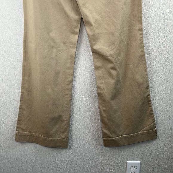Canyon River Blues Mid-Rise Modern Fit Straight Wide Leg Pants Khaki Tan NWT 8 - Picture 10 of 12